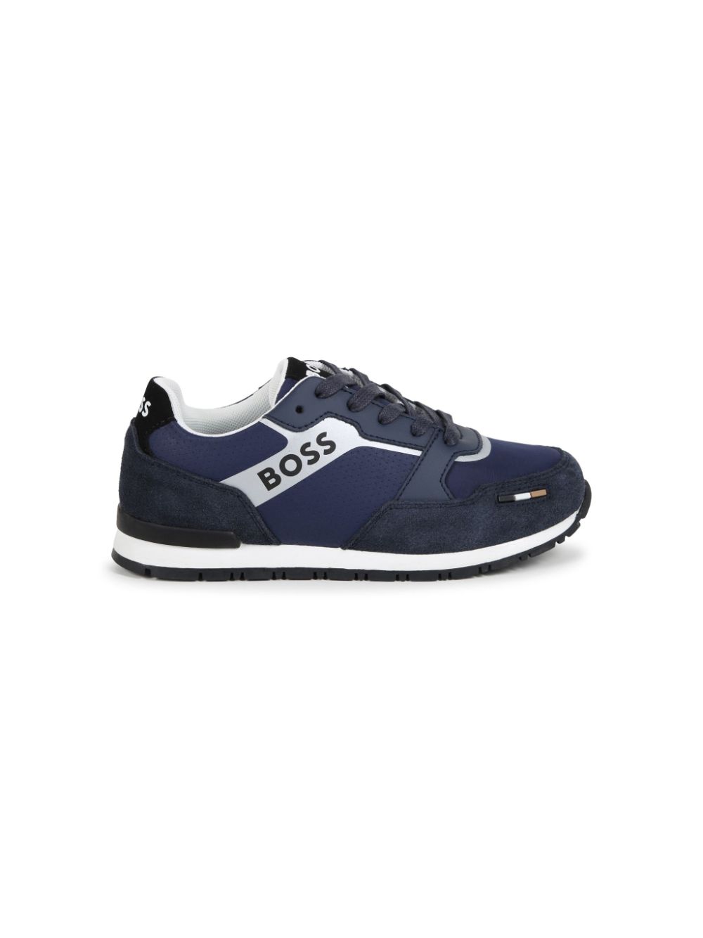 BOSS Kidswear Sneakers met vlakken Blauw