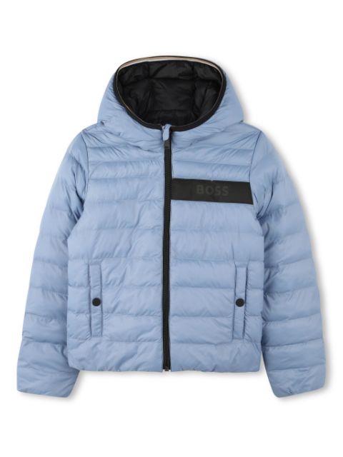 BOSS Kidswear reversible puffer jacket