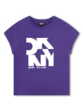 Dkny Kids logo-print cotton T-shirt - Purple