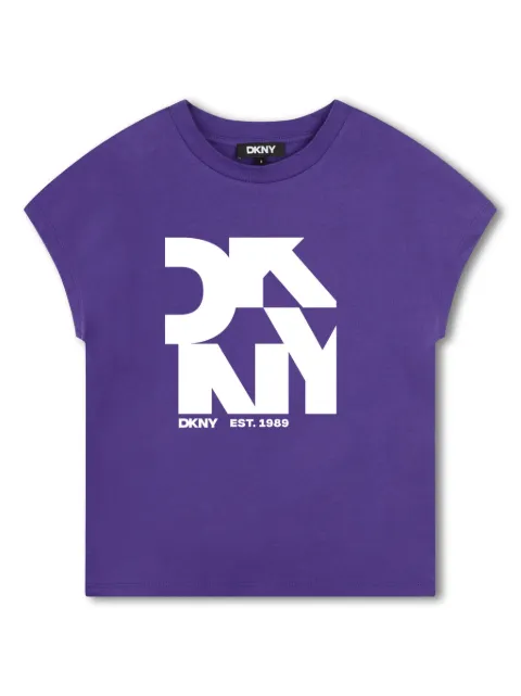 Dkny Kids logo-print cotton T-shirt