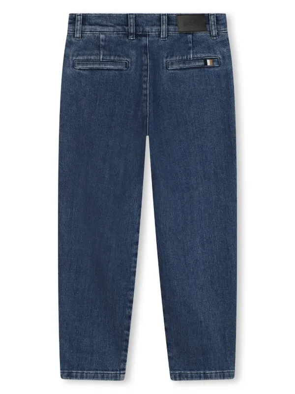BOSS Kidswear mid-rise straight-leg Jeans Blue FARFETCH PH