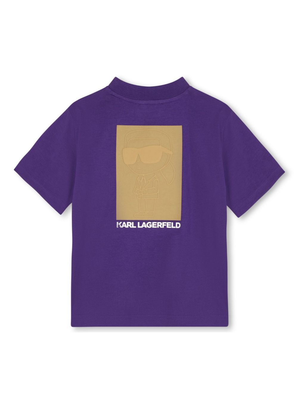 Shop Karl Lagerfeld K/ikonic T-shirt In Purple