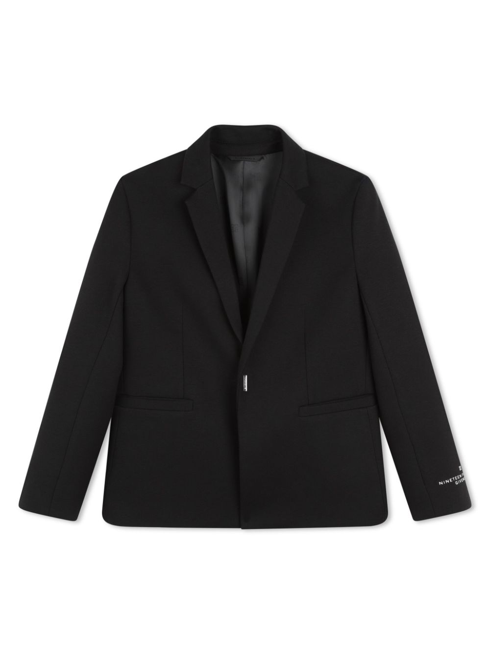 Givenchy Kids' Notched-lapel Single-breasted Blazer In Black