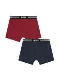 BOSS Kidswear Logo-waistband briefs (set of two) - Blue