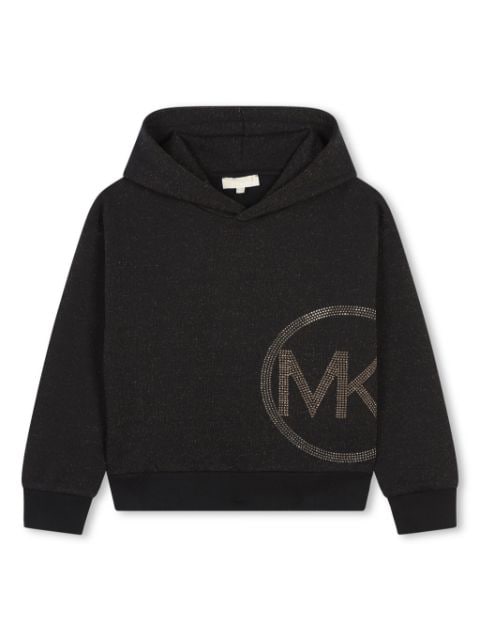 Michael Kors Kids Moletom com capuz e logo de tachas