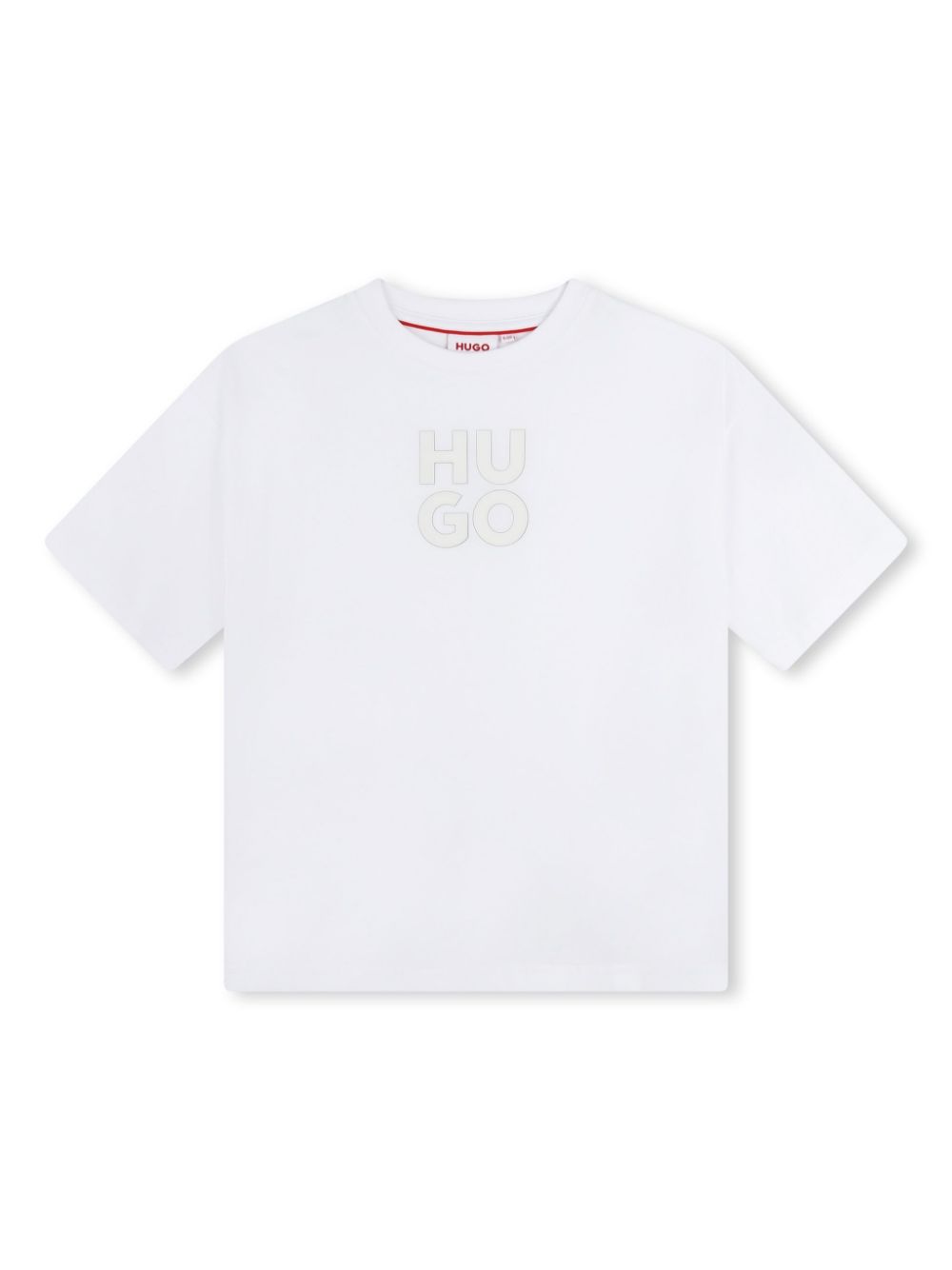 HUGO KIDS logo-print cotton T-shirt - White