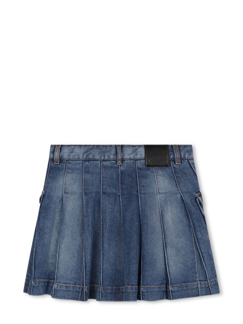 Givenchy Kids 4G denim skirt - Blauw