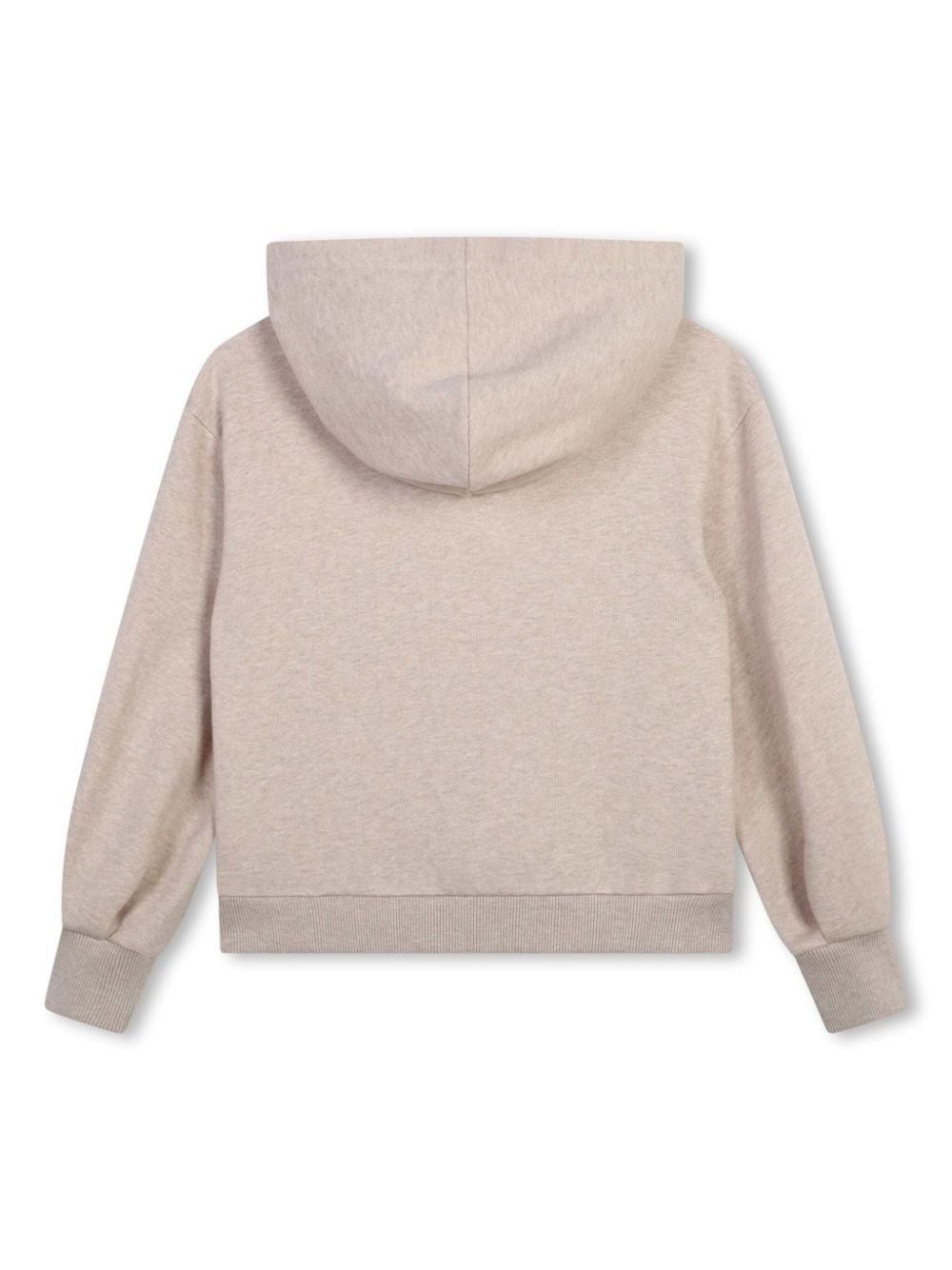 Chloé Kids Hoodie met geborduurd logo - Beige