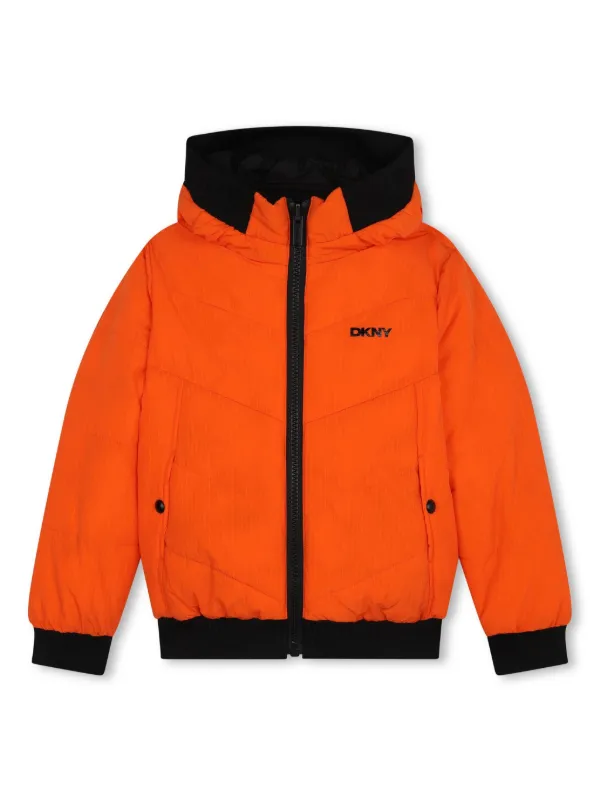 Dkny Kids Reversible Puffer Jacket Black FARFETCH ID