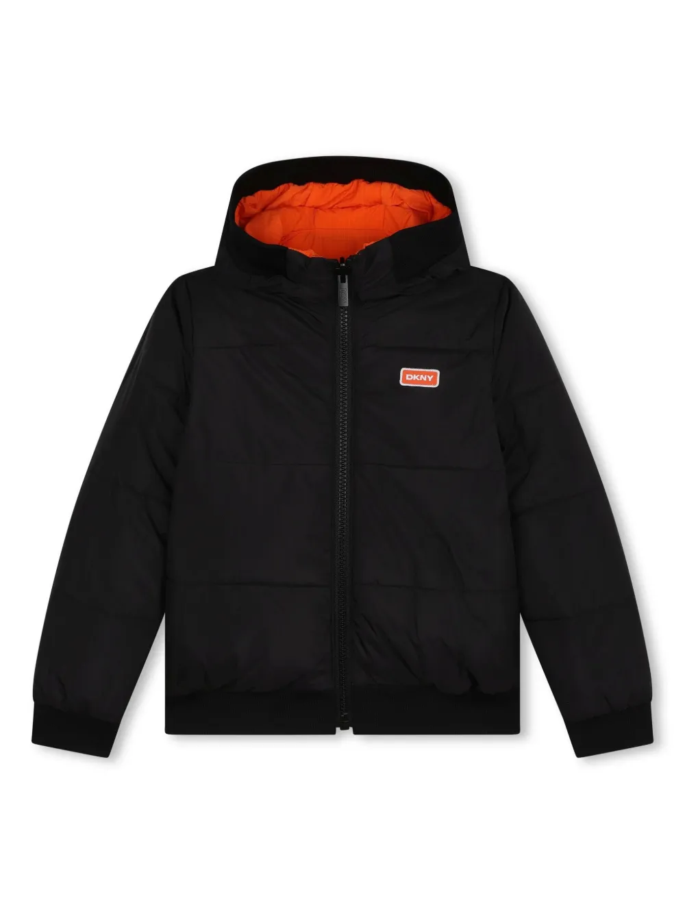 Dkny Kids Omkeerbaar donsjack Zwart