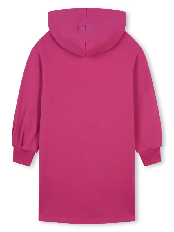 Chloé Kids logo-embroidered Hooded Dress Pink FARFETCH PH