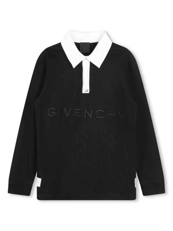 GIVENCHY☆キッズ ロゴ コットンポロシャツ ブラック 大人もOK 23817511_53847182_600.jpg