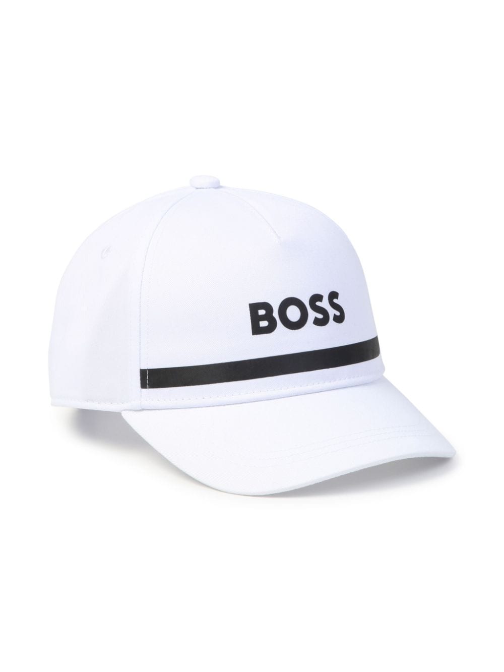 Bosswear Kids' Logo-print Cap In White