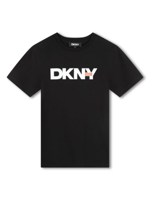 Dkny Kids playera con logo estampado