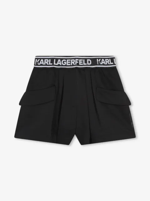 Karl Lagerfeld Kids shorts con logo en la pretina