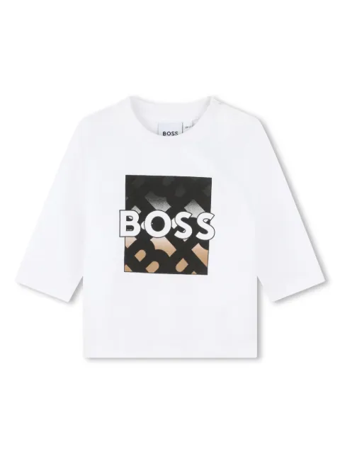 BOSS Kidswear logo-print cotton T-shirt