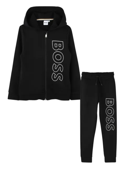 BOSS Kidswear logo-print tracksuit set