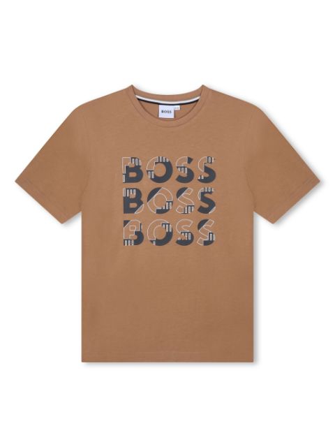 BOSS Kidswear logo-print cotton T-shirt