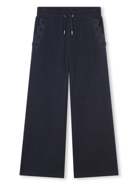 Chloé Kids drawstring cotton track pants