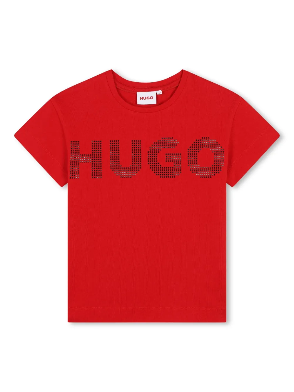 HUGO BOSS LOGO-STUDDED T-SHIRT