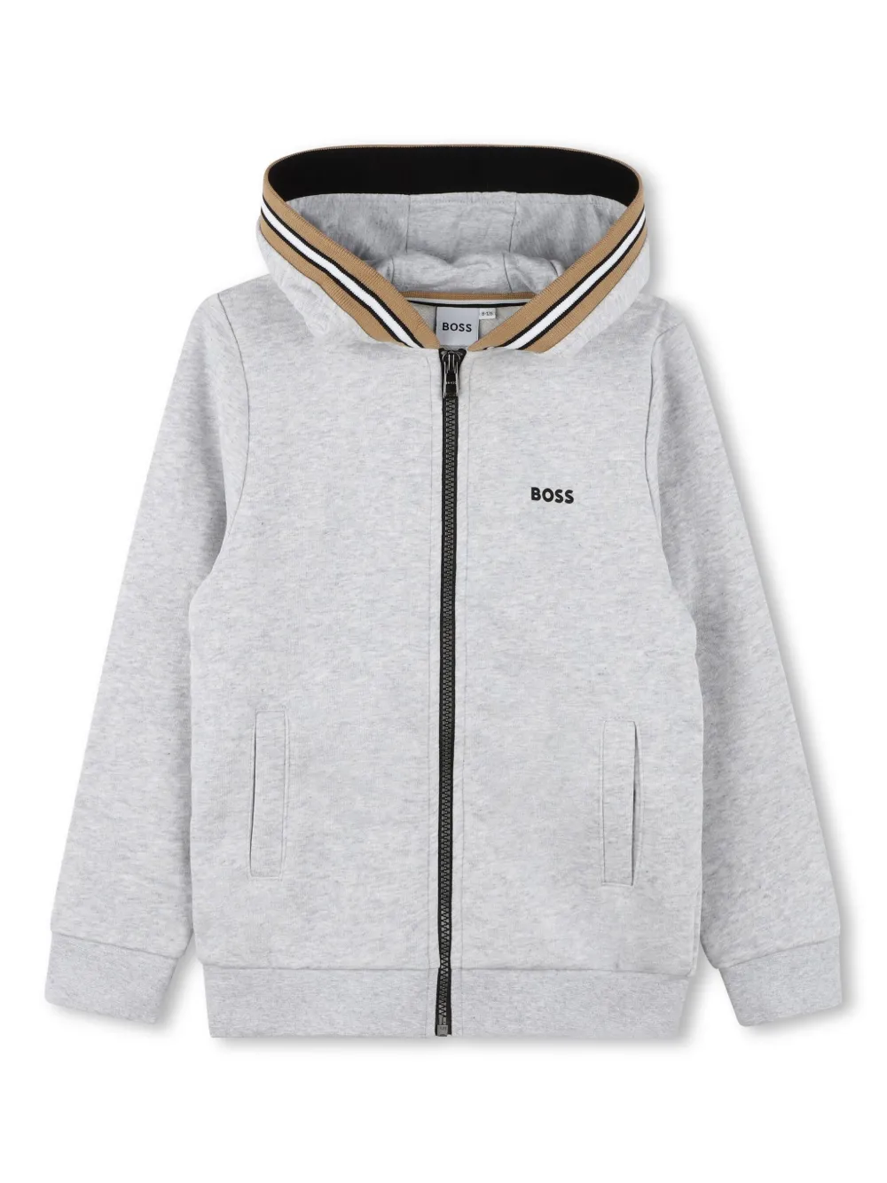 Bosswear Printed Trimmed Tracksuit Set In Grey
