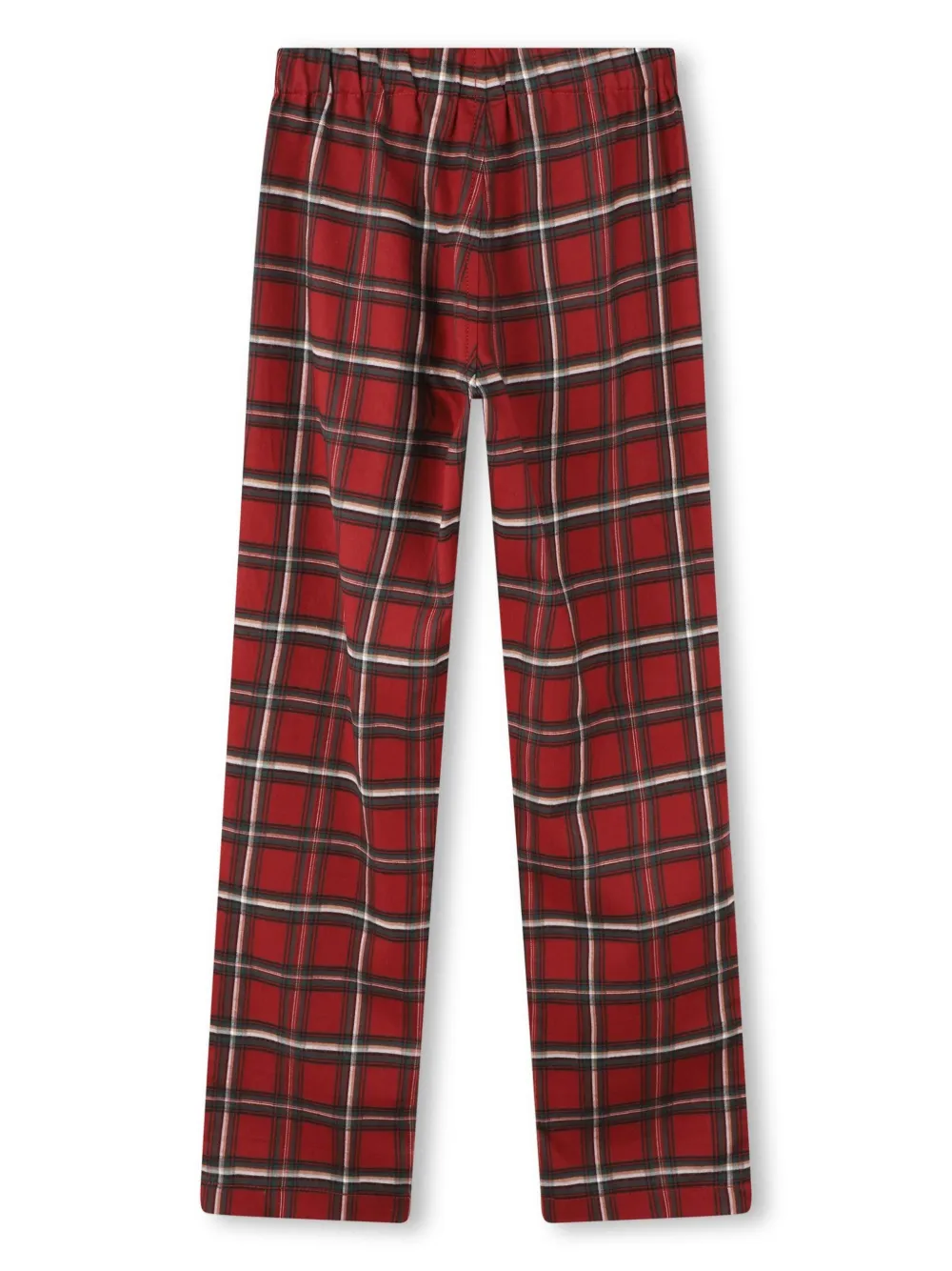 BOSS Kidswear Geruite pyjama Rood