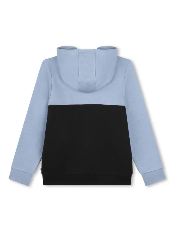 BOSS Kidswear colour-block zip-up Hoodie Blue FARFETCH PH