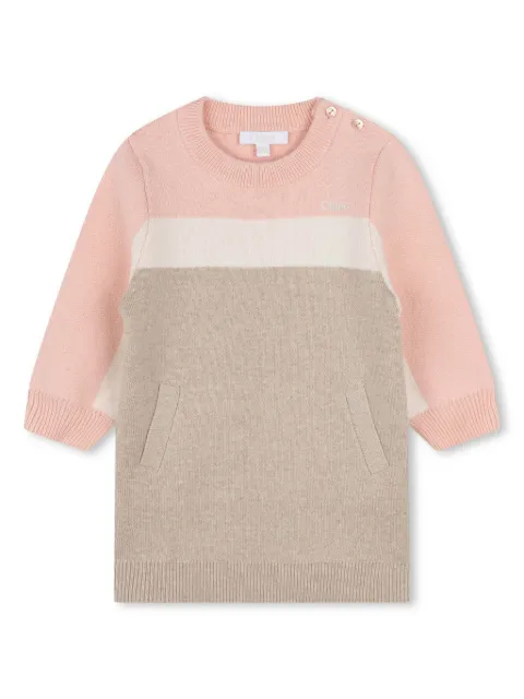 Chloé Kids long-sleeve knitted dress