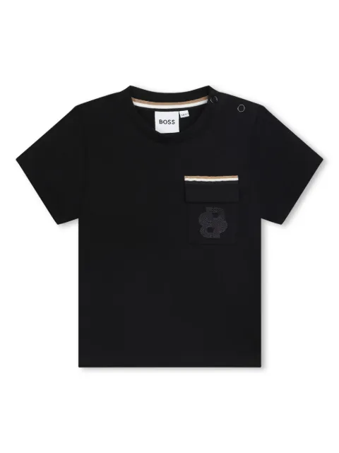 BOSS Kidswear T-Shirt mit Logo-Stickerei
