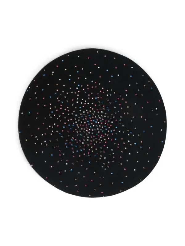 SONIA RYKIEL ENFANT rhinestone-embellished Beret | Black  display picture 1