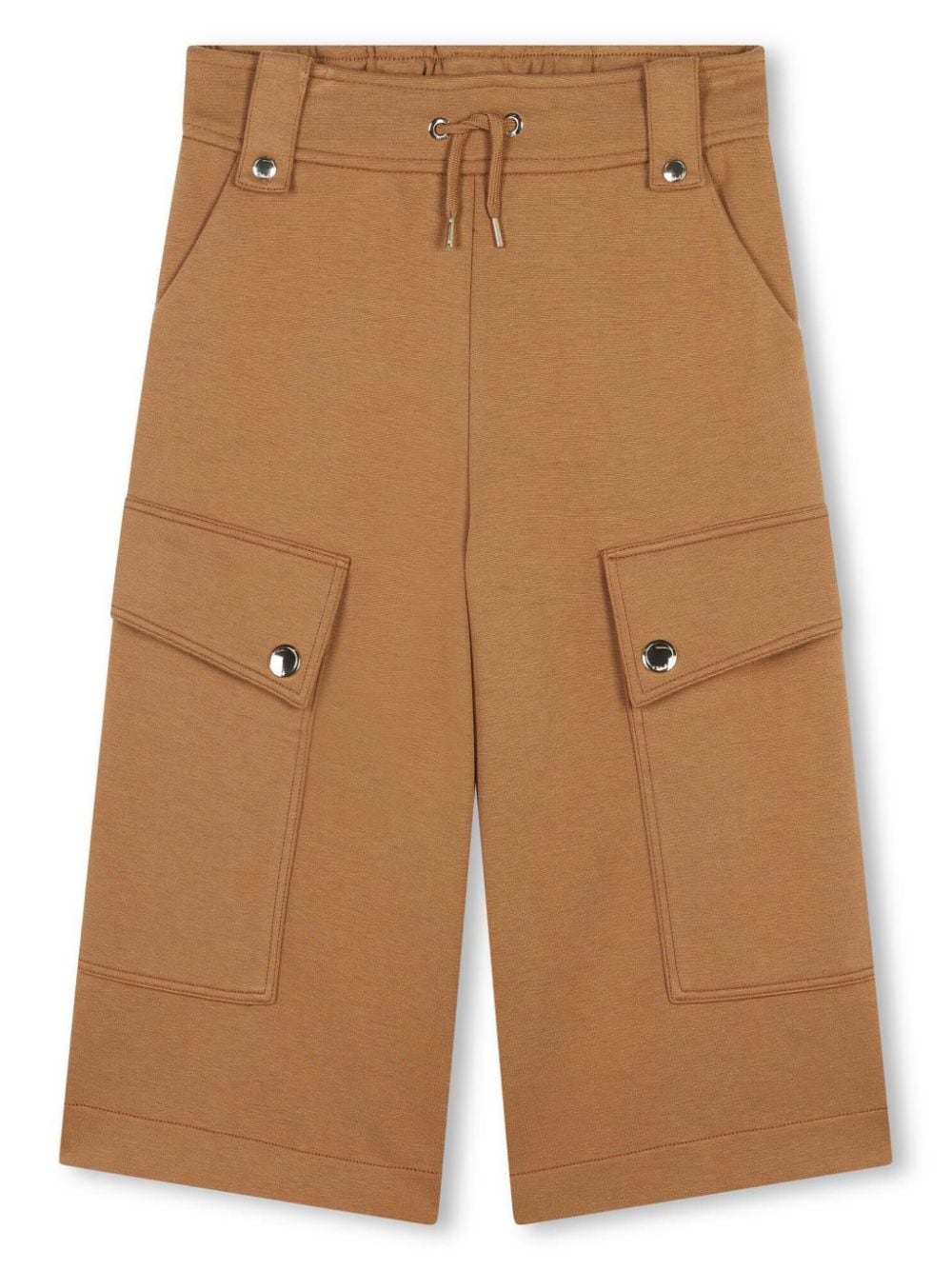 Chloé Kids wide-leg cargo trousers - Marrone