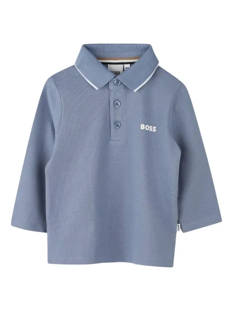 BOSS Kidswear logo-print polo shirt