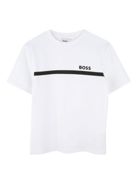 BOSS Kidswear طقم تيشيرتات من قطعتين بطبعة شعار الماركة