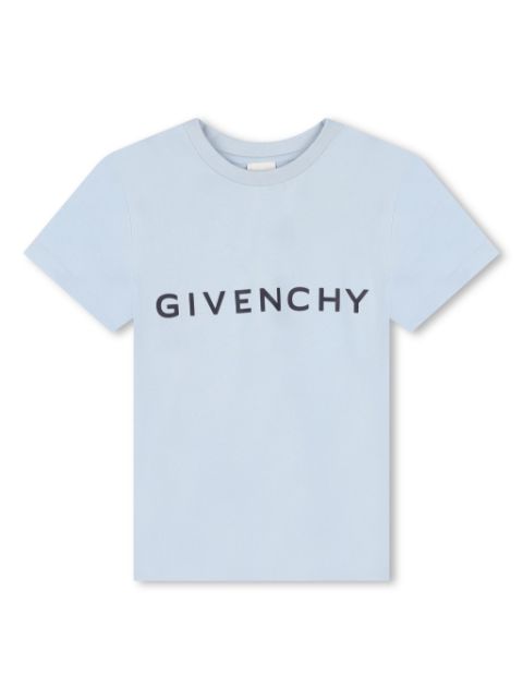 Givenchy Kids playera con logo estampado