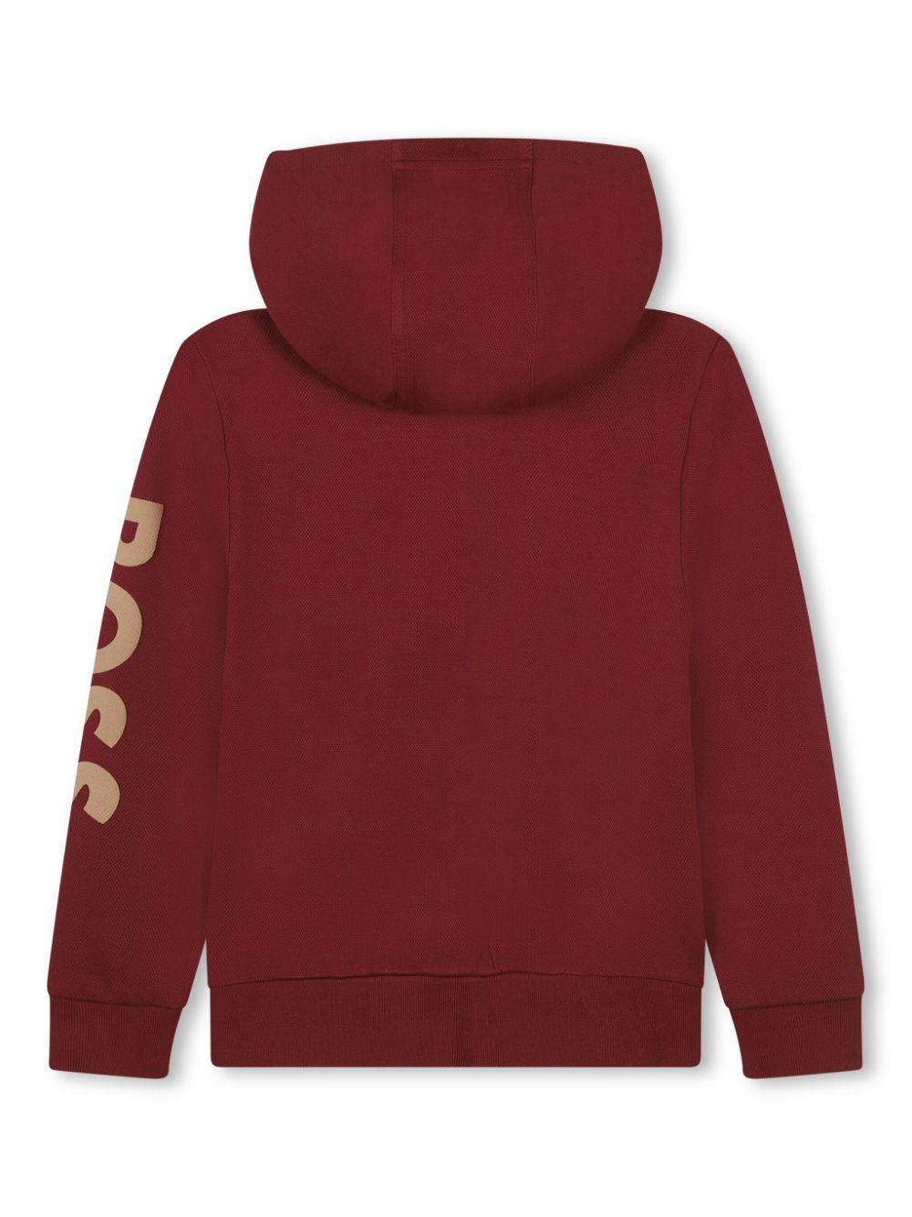 BOSS Kidswear Hoodie met logoprint - Rood