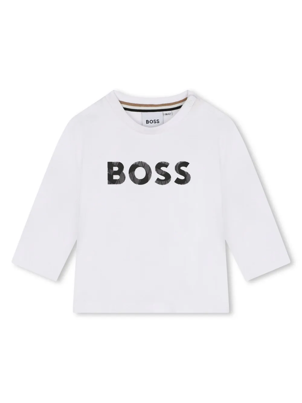 Bosswear Babies' Logo-print Cotton T-shirt In White