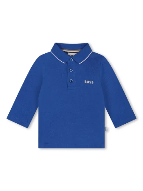 BOSS Kidswear logo-print polo shirt