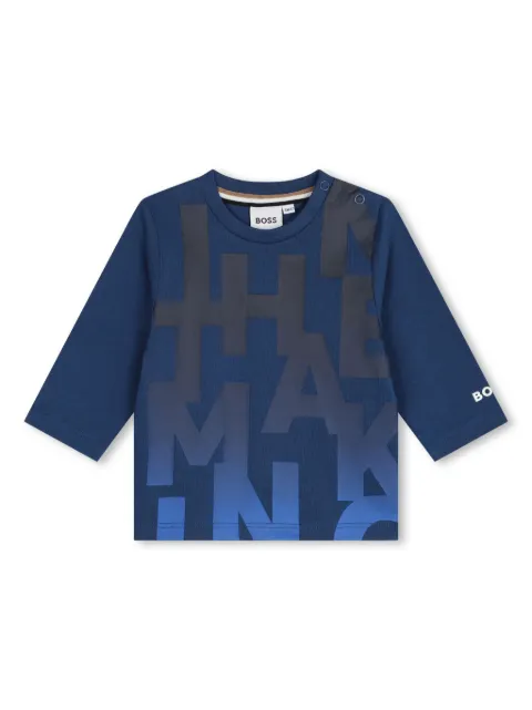 BOSS Kidswear logo-print cotton T-shirt