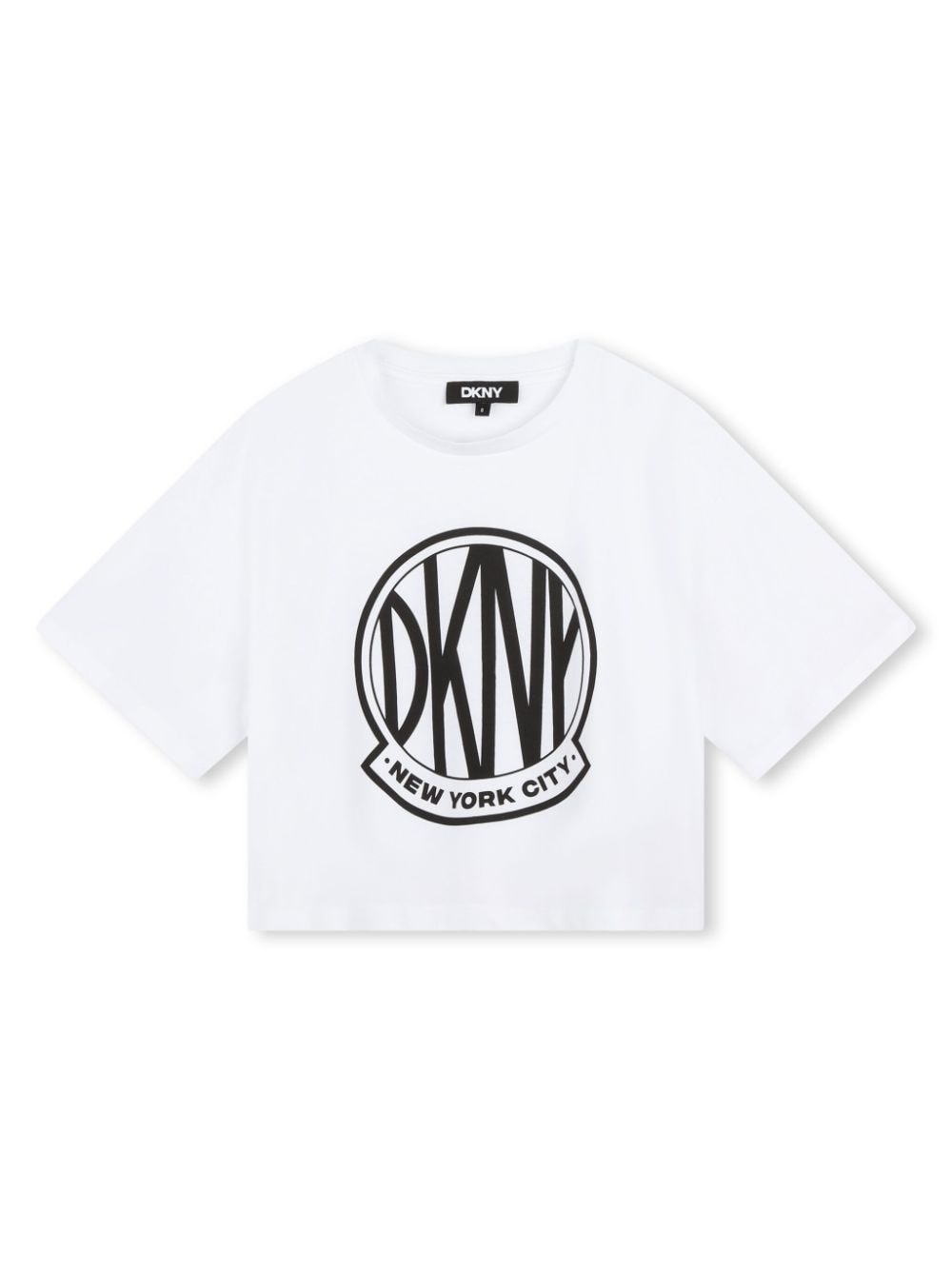 Dkny Kids' Logo-print Cotton T-shirt In White