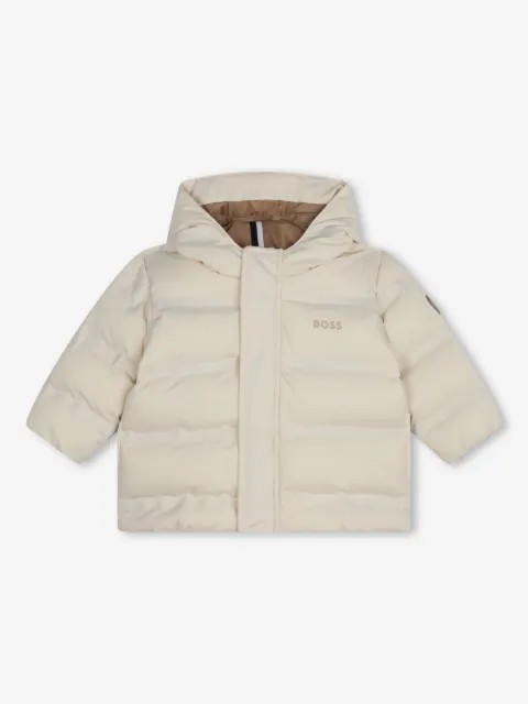BOSS Kidswear hooded-down puffer jacket 