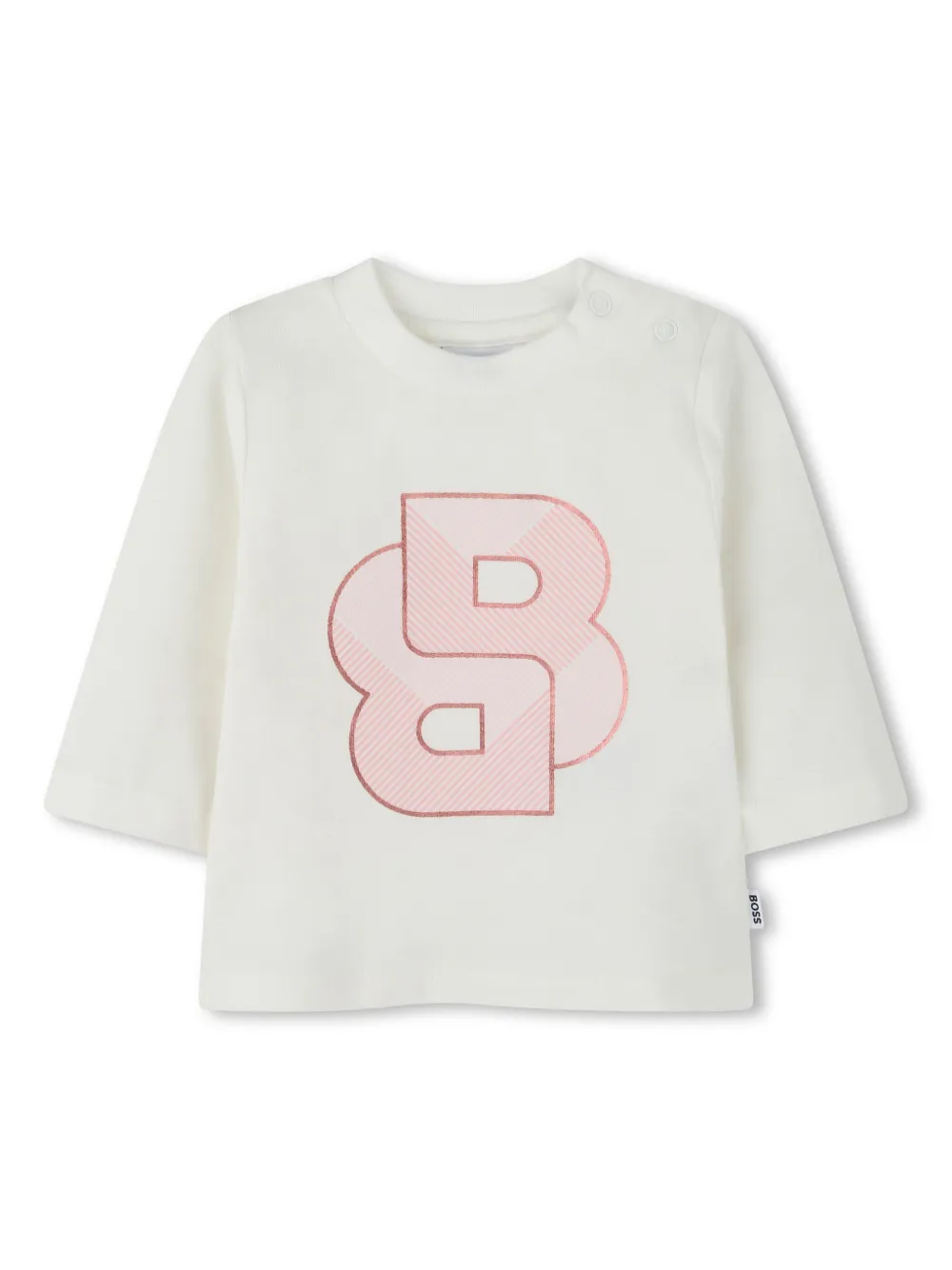 BOSS Kidswear Hoodie T-shirt en broek met logoprint Blauw