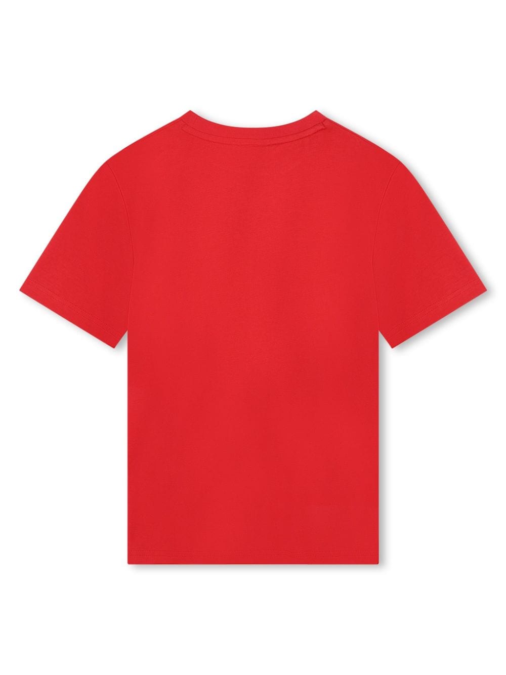 BOSS Kidswear Katoenen T-shirt met logoprint - Rood