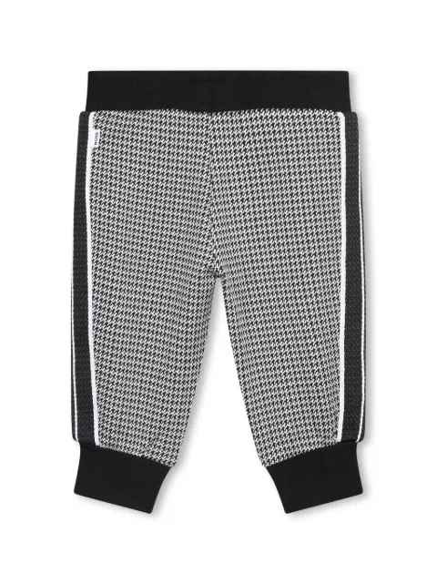 BOSS Kidswear pied-de-poule track pants