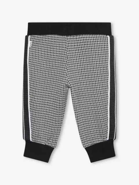 BOSS Kidswear pied-de-poule track pants