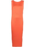 Issey Miyake Diffused midi dress - Orange