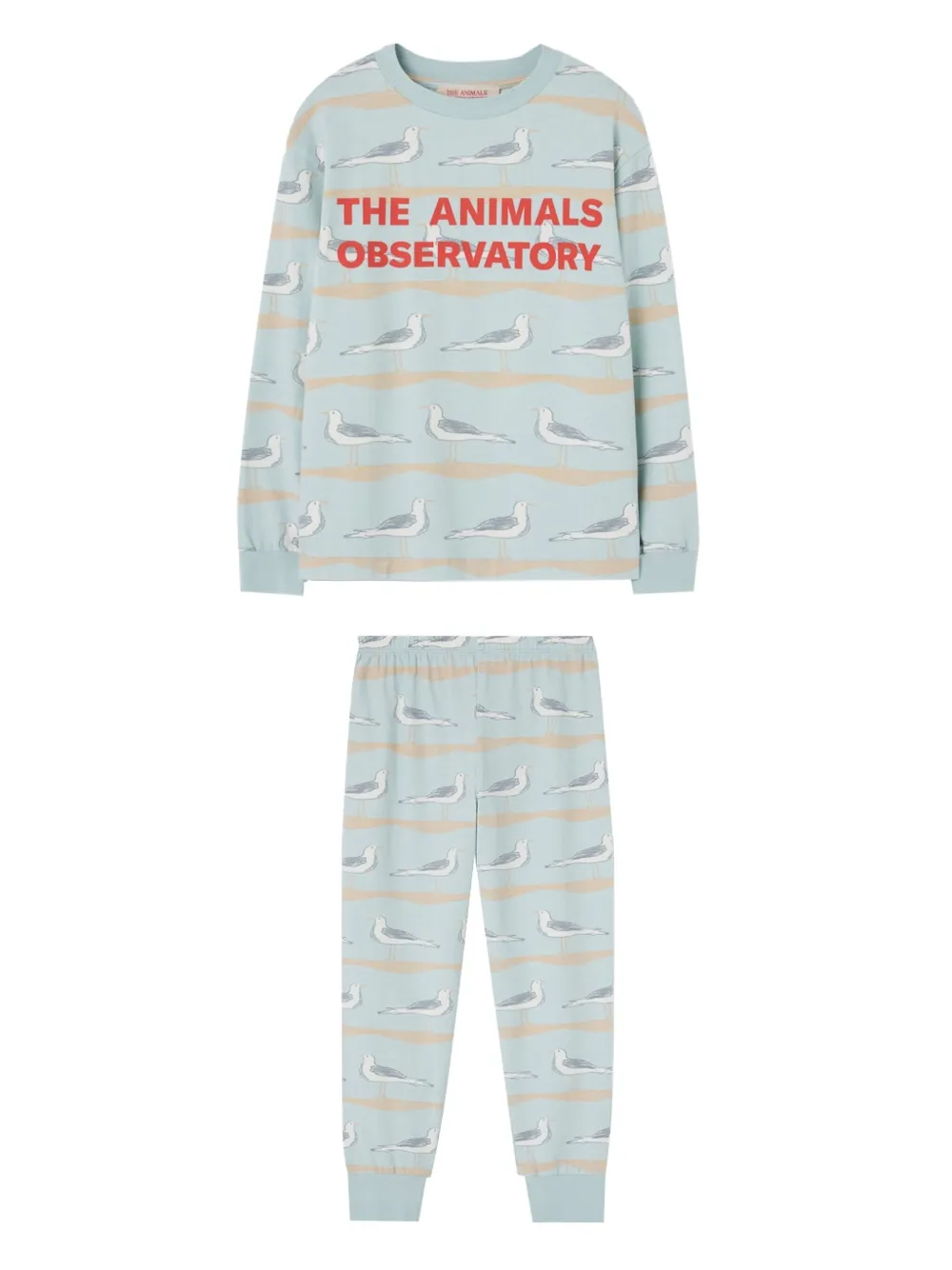 The Animals Observatory llama print pajama | Blue | Image 1