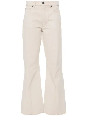R13 paint-splatter Flared Trousers | Neutrals | FARFETCH CA