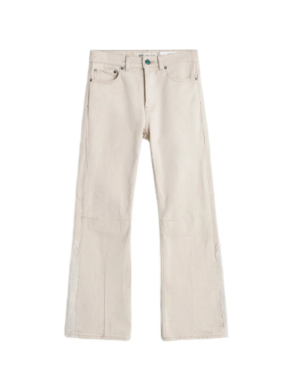 OUR LEGACY Flared jeans Beige