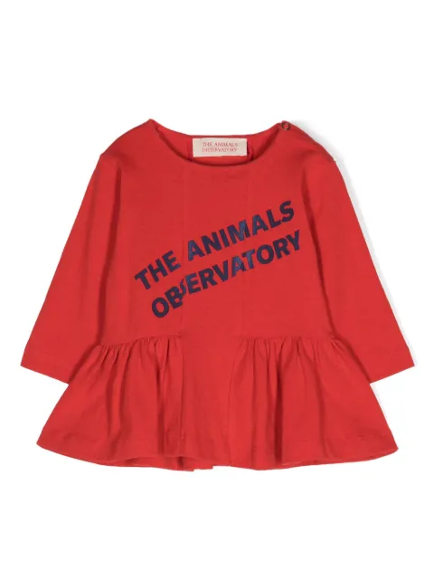 The Animals Observatory Wildebeest logo-print dress