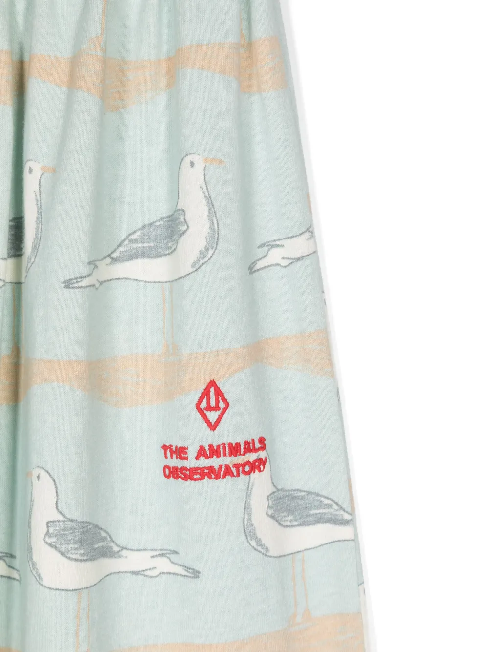 The Animals Observatory Maxi-rok met print Blauw